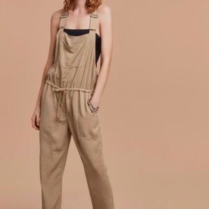 Wilfred Beige Jumpsuit with Adjustable Straps